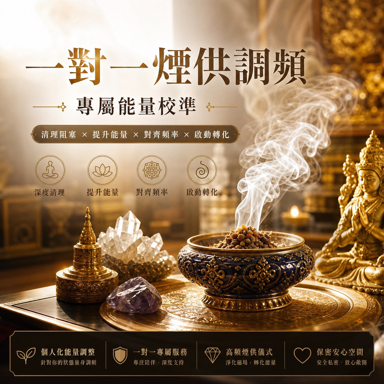 🔥 一對一能量調頻與煙供祝禱