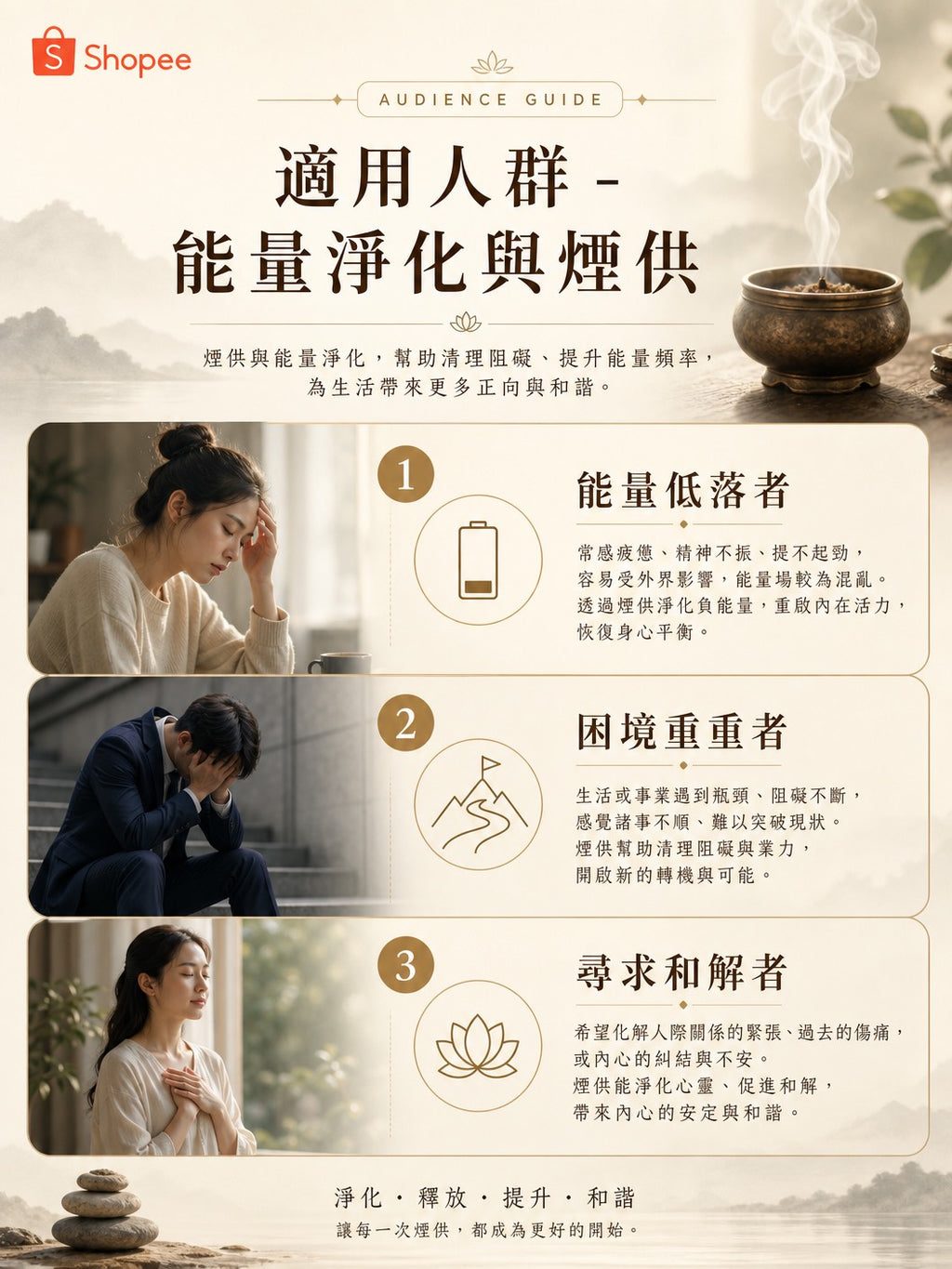 🔥 一對一能量調頻與煙供祝禱